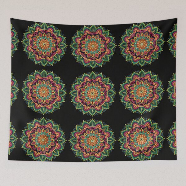 Item preview, Aesthetic Psychedelic Mandala Artwork with Unique Style designed and sold by HLPsychDesigns.