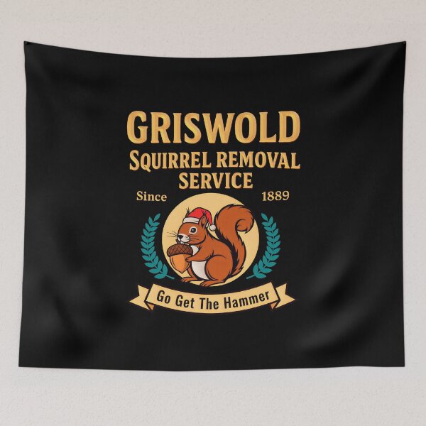 Item preview, griswold squirrel removal service christmas designed and sold by gear-posters.