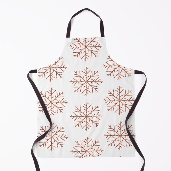 Item preview, Minimalist Rose Gold Glitter Snowflake Pattern designed and sold by ElizabethCoelho.