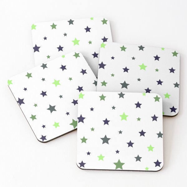 Item preview, Cosmic Green Deep Indigo and Lime Green Stars Pack designed and sold by Aesthetic Crew.
