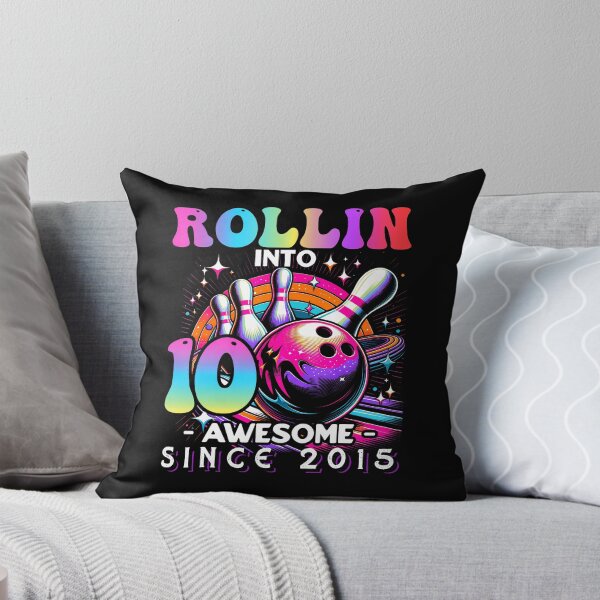 Item preview, Bowling Party Rollin' 10 Awesome 2015 10Th Birthday Girls designed and sold by MadalynKiehn.