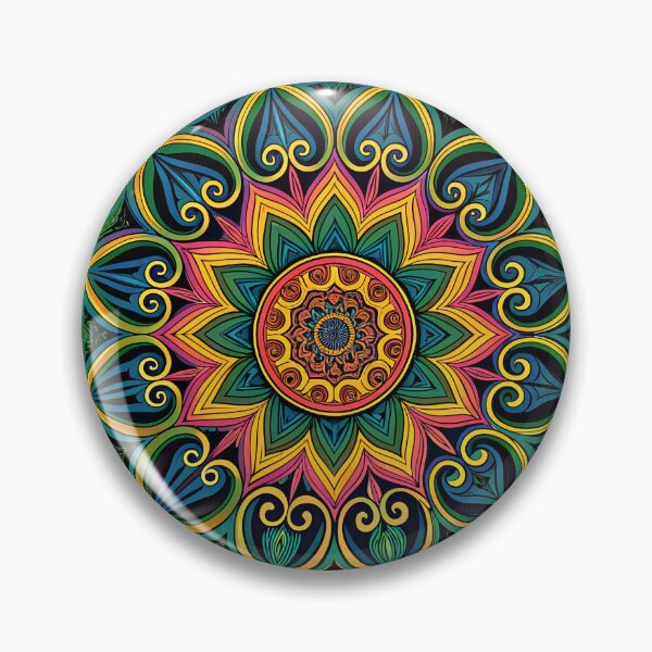 Item preview, Unique Psychedelic Kaleidoscope Mandala Aesthetic designed and sold by HLPsychDesigns.
