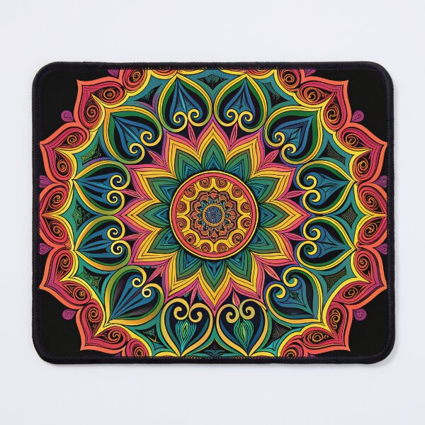 Item preview, Unique Psychedelic Kaleidoscope Mandala Aesthetic designed and sold by HLPsychDesigns.