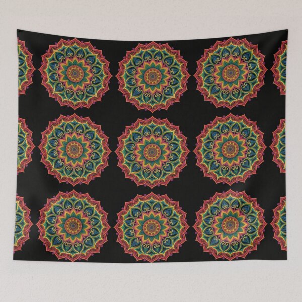 Item preview, Unique Psychedelic Kaleidoscope Mandala Aesthetic designed and sold by HLPsychDesigns.