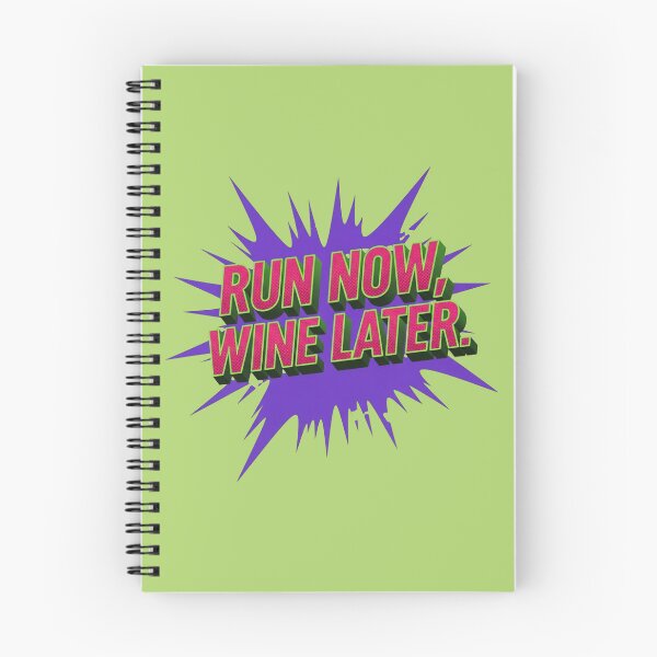 Item preview, "Run Now, Wine Later" Pop Art designed and sold by InkWeaveShop.