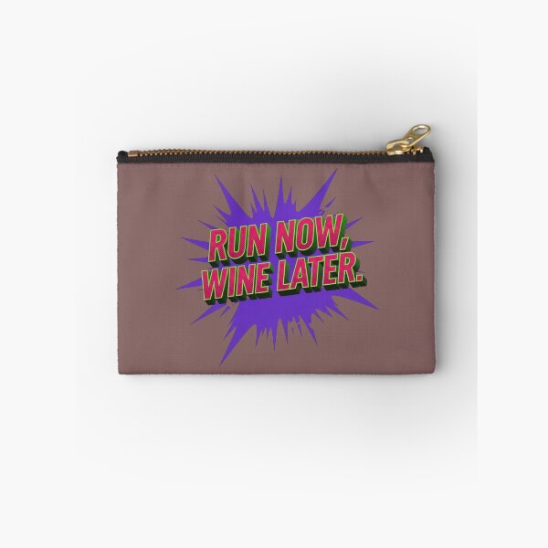 Item preview, "Run Now, Wine Later" Pop Art designed and sold by InkWeaveShop.