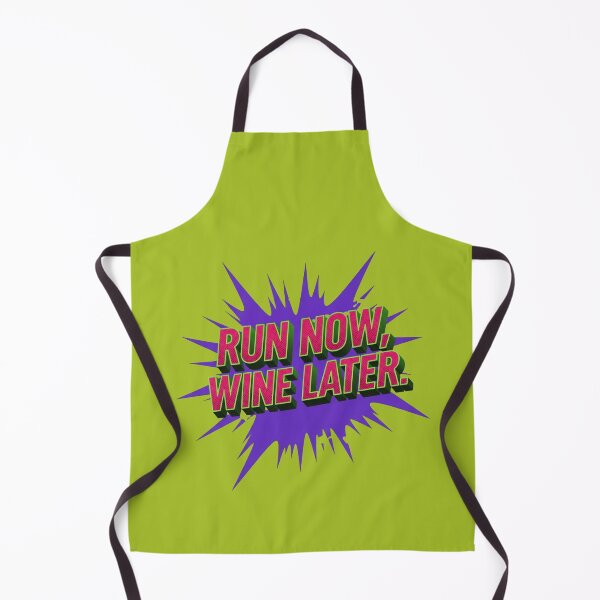 Item preview, "Run Now, Wine Later" Pop Art designed and sold by InkWeaveShop.