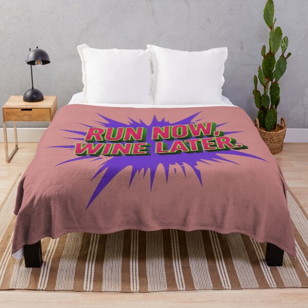 Item preview, "Run Now, Wine Later" Pop Art designed and sold by InkWeaveShop.