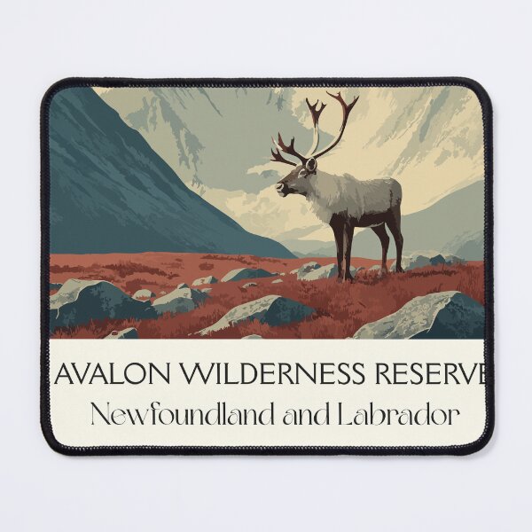 Item preview, Avalon Wilderness Reserve NL | Woodland Caribou Art Print designed and sold by TuncGK.