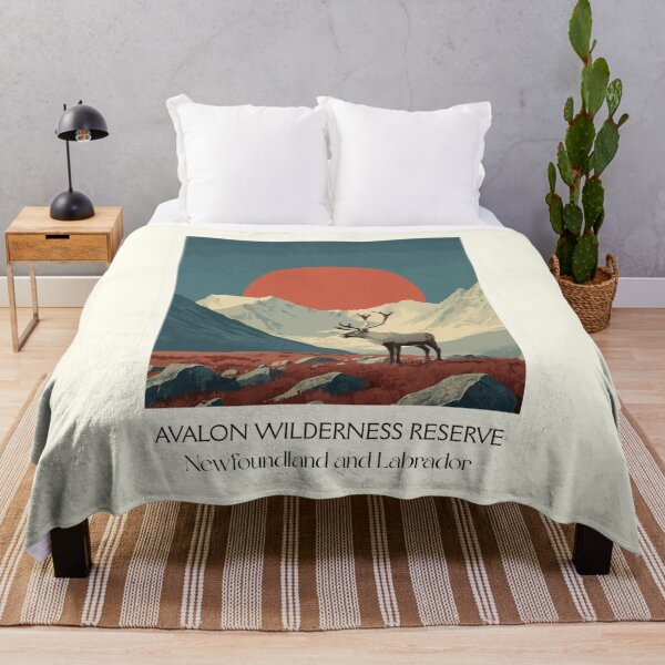 Item preview, Avalon Wilderness Reserve NL | Woodland Caribou Art Print designed and sold by TuncGK.