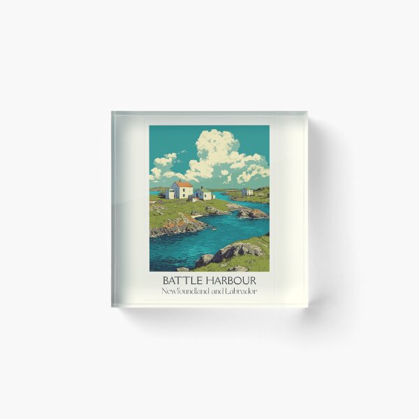 Item preview, Battle Harbour Labrador | Historic Fishing Outport Art designed and sold by TuncGK.