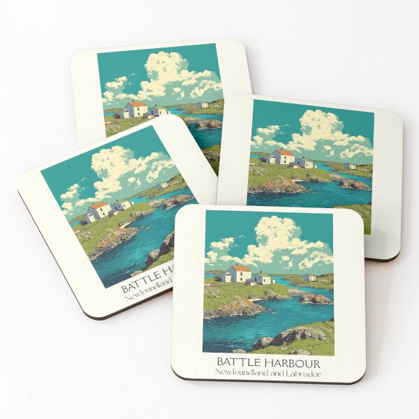 Item preview, Battle Harbour Labrador | Historic Fishing Outport Art designed and sold by TuncGK.