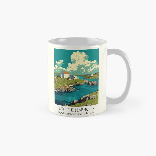 Item preview, Battle Harbour Labrador | Historic Fishing Outport Art designed and sold by TuncGK.
