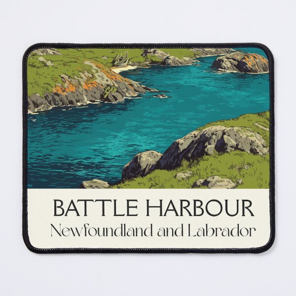 Item preview, Battle Harbour Labrador | Historic Fishing Outport Art designed and sold by TuncGK.