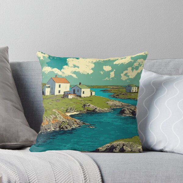 Item preview, Battle Harbour Labrador | Historic Fishing Outport Art designed and sold by TuncGK.