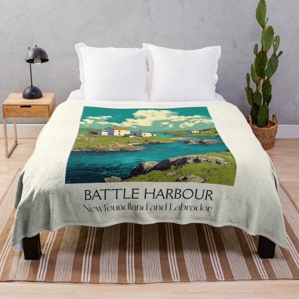 Item preview, Battle Harbour Labrador | Historic Fishing Outport Art designed and sold by TuncGK.