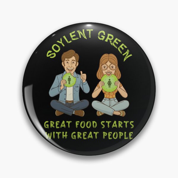 Item preview, Soylent Green - Great Food Starts With Great People - Man And Woman Eating Soylent Green Cookies designed and sold by Oaks Creations.