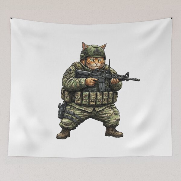 Item preview, Tactical Cat designed and sold by RAWLIFEGRAPHIC.
