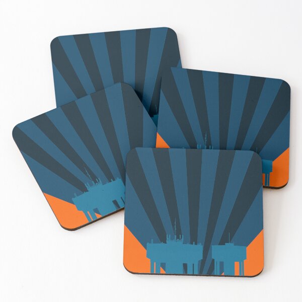 Item preview, Corby Water Towers - Modern designed and sold by Kate Anderson Art.