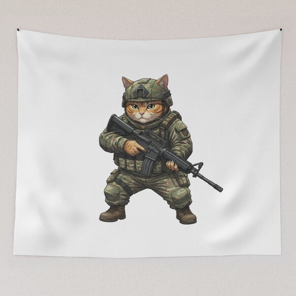 Item preview, Tactical Cat designed and sold by RAWLIFEGRAPHIC.