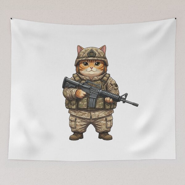 Item preview, Tactical Cat designed and sold by RAWLIFEGRAPHIC.