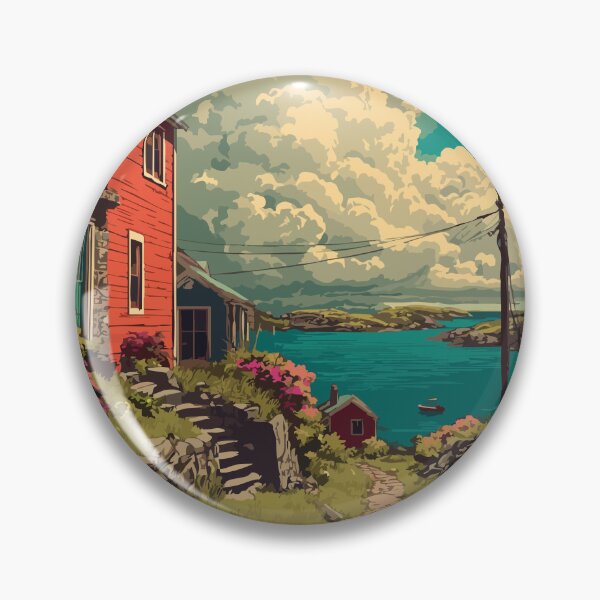 Item preview, Brigus Newfoundland | Historic Harbour Town Art Print designed and sold by TuncGK.