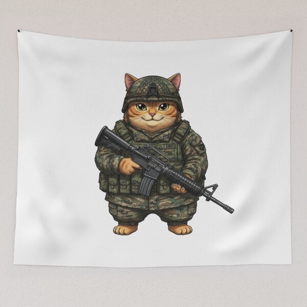 Item preview, Tactical Cat designed and sold by RAWLIFEGRAPHIC.