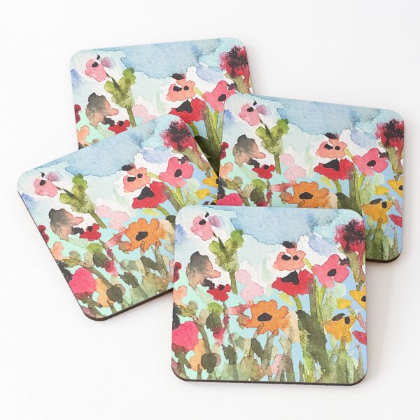 Item preview, Multicolor Poppy Field - Original Artwork designed and sold by artbydaph.