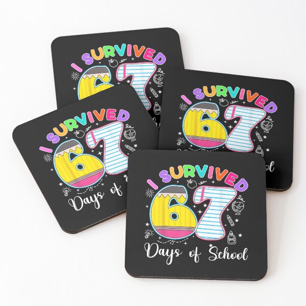 Item preview, I Survived 67 Days of School Funny Six Seven Meme Teachers Students designed and sold by NuralsArt.
