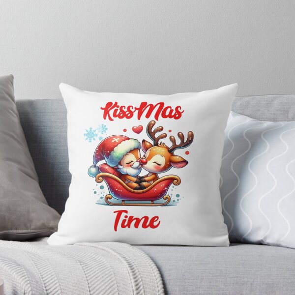 Aperçu de l'œuvre T-shirts pour couples - Kiss-Mass Time 1 créée et vendue par MoonsunCraft.