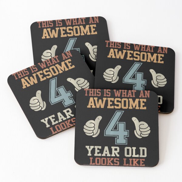 Item preview, This Is What An Awesome 4 Year Old Looks Like 4Th Birthday designed and sold by MadalynKiehn.