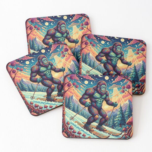 Item preview, Steve McYeti Shreds the Slopes | Psychedelic Winter Sports designed and sold by Art's Diner.