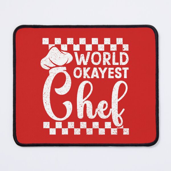 Item preview, World Okayest Chef Funny Cooking Humor designed and sold by Dmetalx Art Apparel.