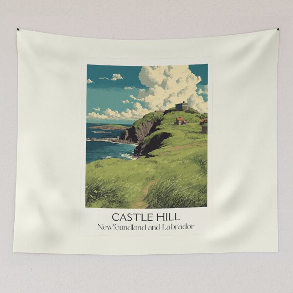 Item preview, Castle Hill Newfoundland | Placentia Bay Fortification Art designed and sold by TuncGK.