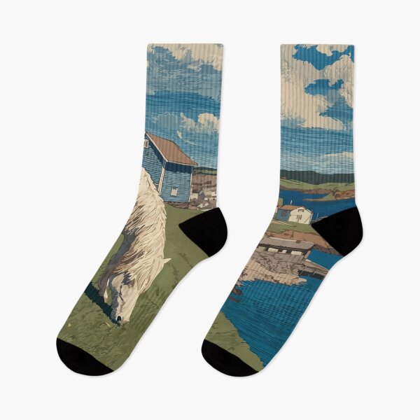 Item preview, Change Islands Newfoundland | Outport Life with Pony Art designed and sold by TuncGK.