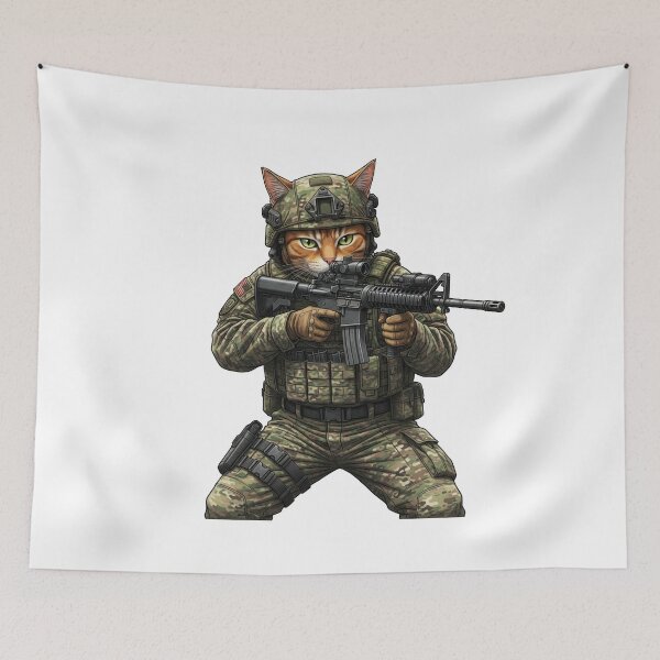 Item preview, Tactical Cat designed and sold by RAWLIFEGRAPHIC.