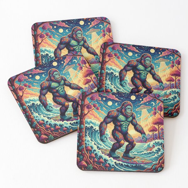 Item preview, Surfin' Sasquatch & UFO Sunset Swell designed and sold by Art's Diner.