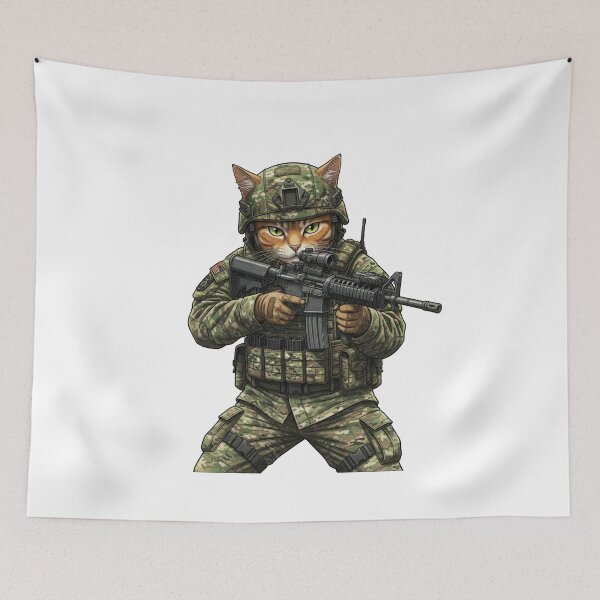 Item preview, Tactical Cat designed and sold by RAWLIFEGRAPHIC.