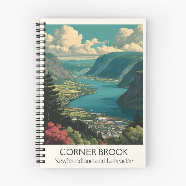 Item preview, Corner Brook Newfoundland | Humber Valley Cityscape Art designed and sold by TuncGK.