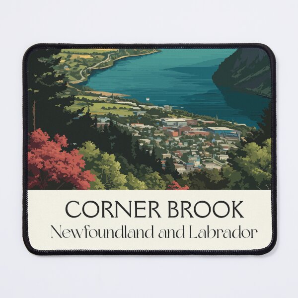 Item preview, Corner Brook Newfoundland | Humber Valley Cityscape Art designed and sold by TuncGK.