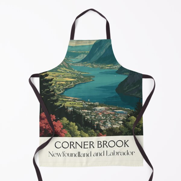 Item preview, Corner Brook Newfoundland | Humber Valley Cityscape Art designed and sold by TuncGK.