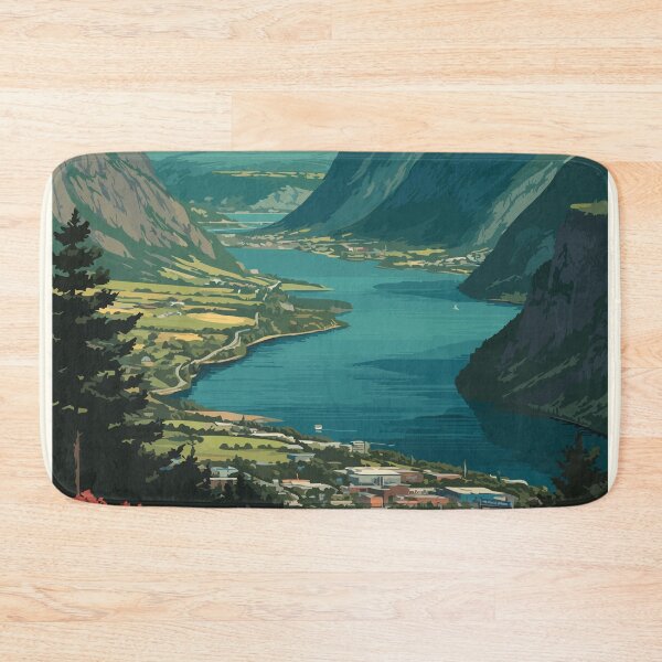 Item preview, Corner Brook Newfoundland | Humber Valley Cityscape Art designed and sold by TuncGK.