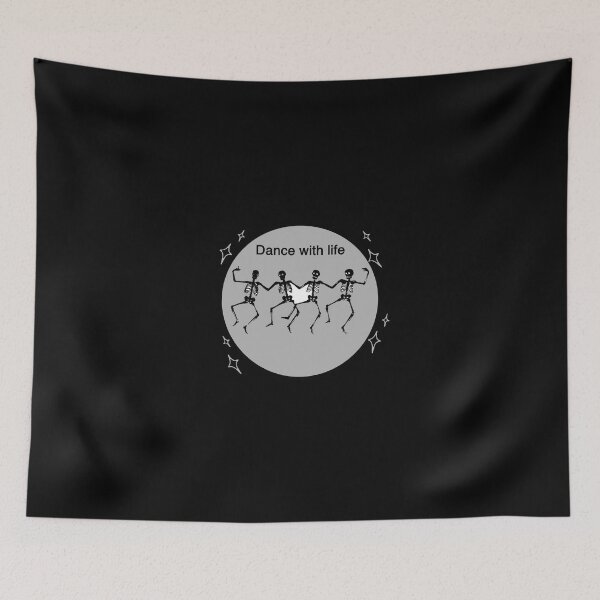 Item preview, Dance With Life – Dancing Skeletons Positive Art designed and sold by زينتريتي.