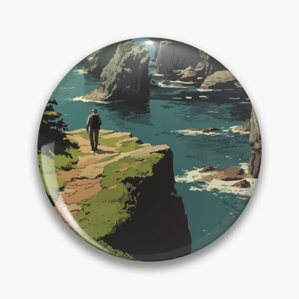 Item preview, East Coast Trail Newfoundland | Coastal Hiking Scenery Art designed and sold by TuncGK.