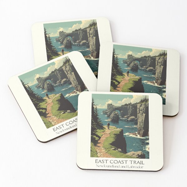 Item preview, East Coast Trail Newfoundland | Coastal Hiking Scenery Art designed and sold by TuncGK.