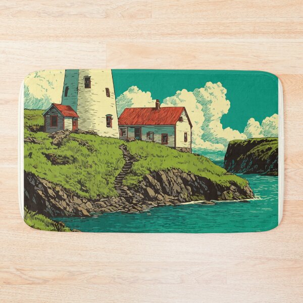 Item preview, Ferryland Newfoundland | Irish Loop Lighthouse Picnic Art designed and sold by TuncGK.