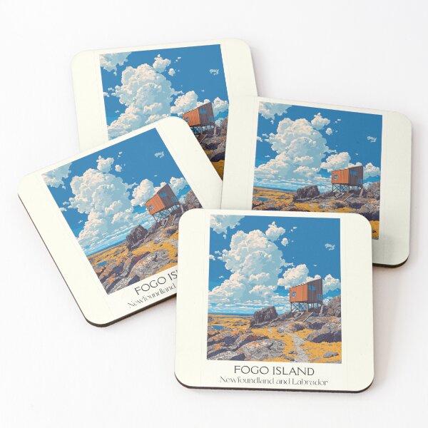 Item preview, Fogo Island Newfoundland | Fishing Stage and Studio Art designed and sold by TuncGK.