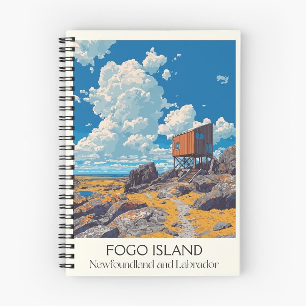 Item preview, Fogo Island Newfoundland | Fishing Stage and Studio Art designed and sold by TuncGK.