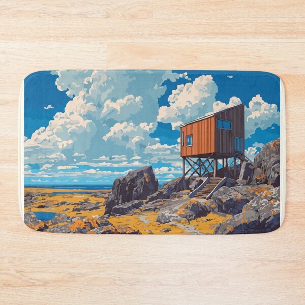 Item preview, Fogo Island Newfoundland | Fishing Stage and Studio Art designed and sold by TuncGK.