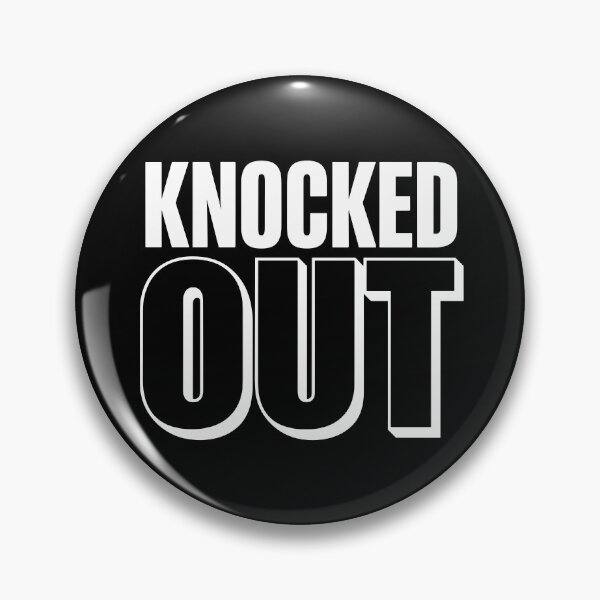Item preview, KNOCKED OUT (Punch-Through Minimalist Text Art) designed and sold by JPees.